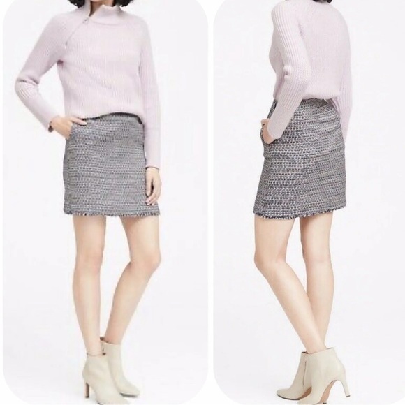 Banana Republic frayed hem skirt size 6 - Picture 1 of 13